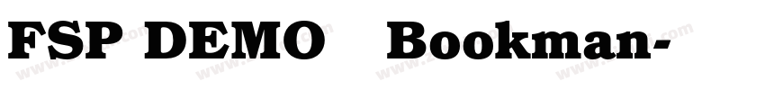 FSP DEMO   Bookman字体转换